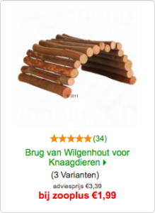 Brug van wilgenhout | zooplus.nl