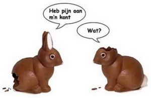 Chocolade konijnen voor Pasen | Konijnenadviesbureau Hopster